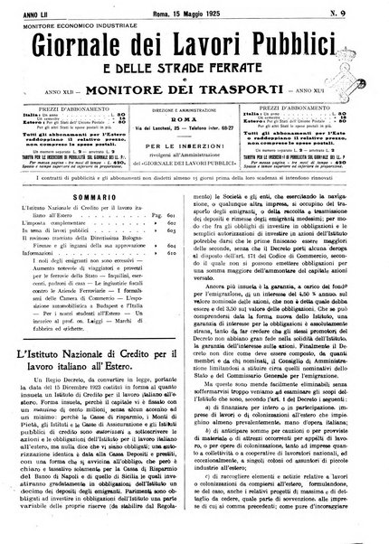 Giornale dei lavori pubblici e delle strade ferrate