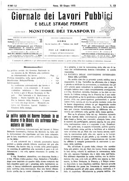 Giornale dei lavori pubblici e delle strade ferrate