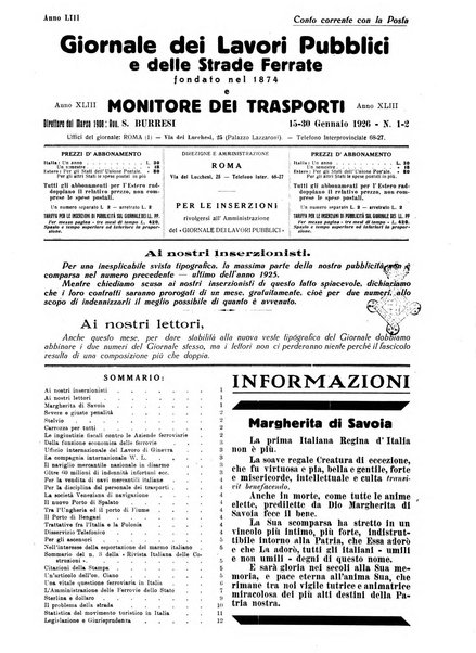 Giornale dei lavori pubblici e delle strade ferrate