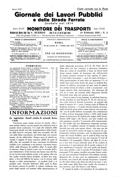 Giornale dei lavori pubblici e delle strade ferrate