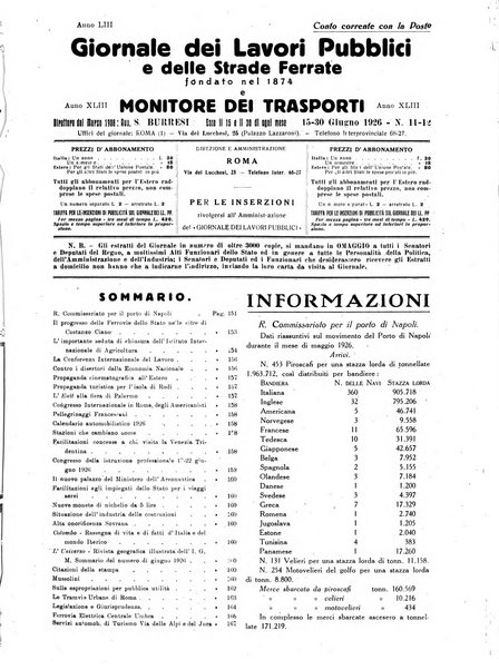 Giornale dei lavori pubblici e delle strade ferrate