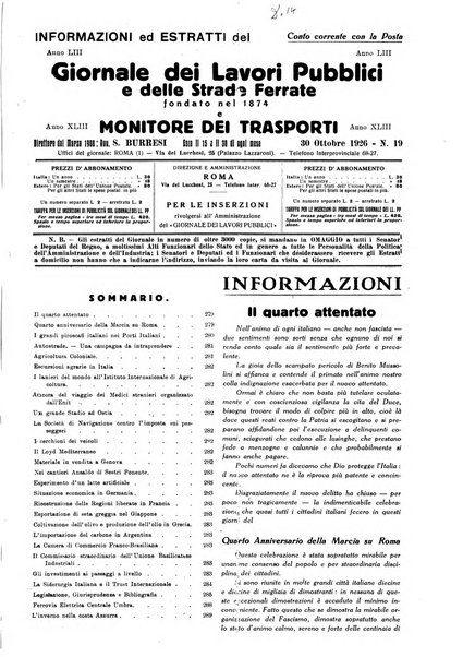 Giornale dei lavori pubblici e delle strade ferrate