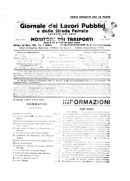 Giornale dei lavori pubblici e delle strade ferrate