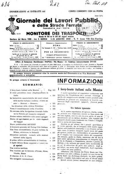 Giornale dei lavori pubblici e delle strade ferrate