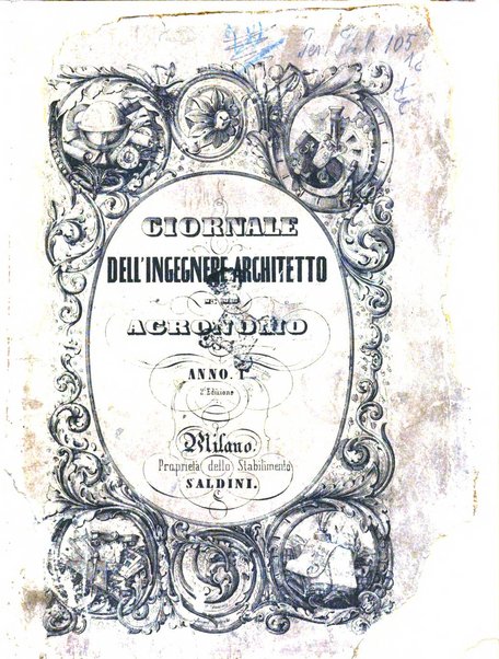 Giornale dell'ingegnere-architetto ed agronomo