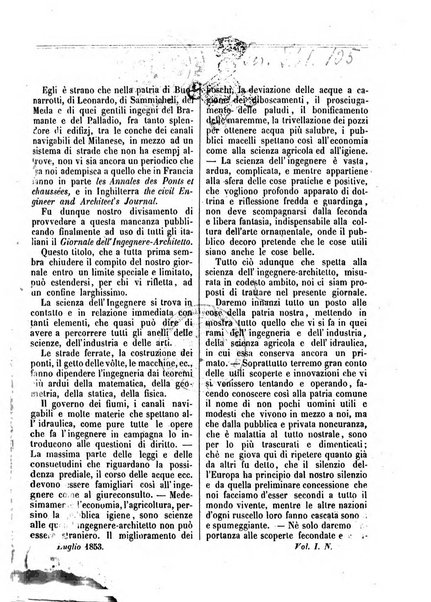 Giornale dell'ingegnere-architetto ed agronomo