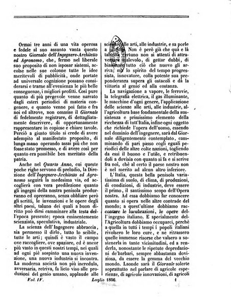 Giornale dell'ingegnere-architetto ed agronomo