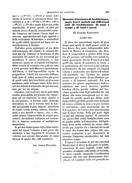 Giornale dell'ingegnere-architetto ed agronomo