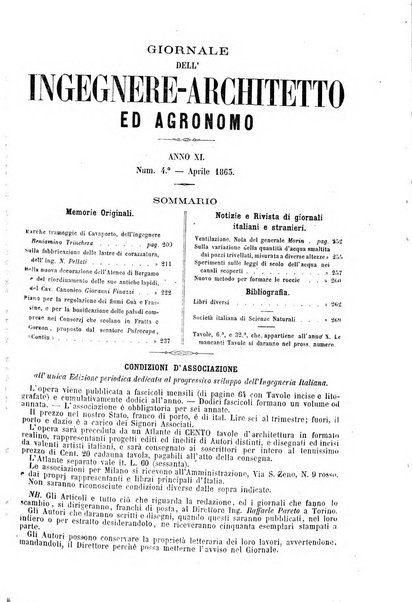 Giornale dell'ingegnere-architetto ed agronomo