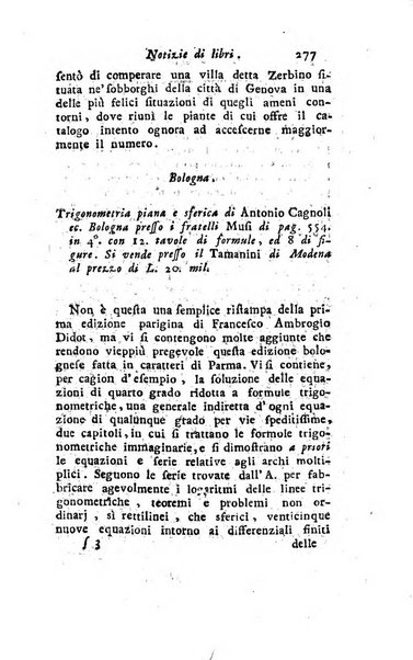 Giornale dell'italiana letteratura