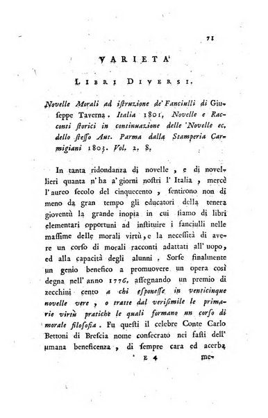 Giornale dell'italiana letteratura