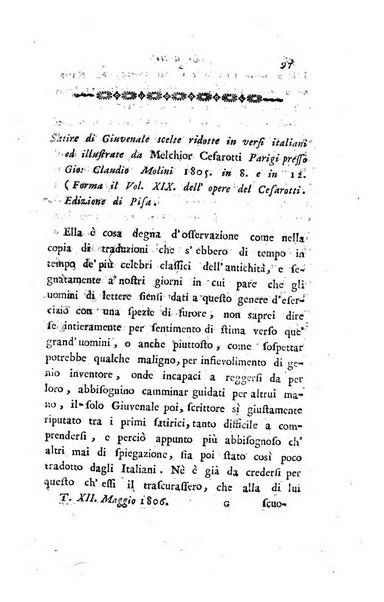 Giornale dell'italiana letteratura