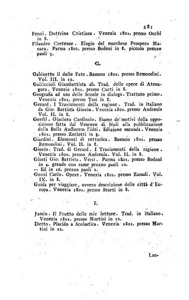 Giornale dell'italiana letteratura