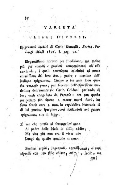 Giornale dell'italiana letteratura