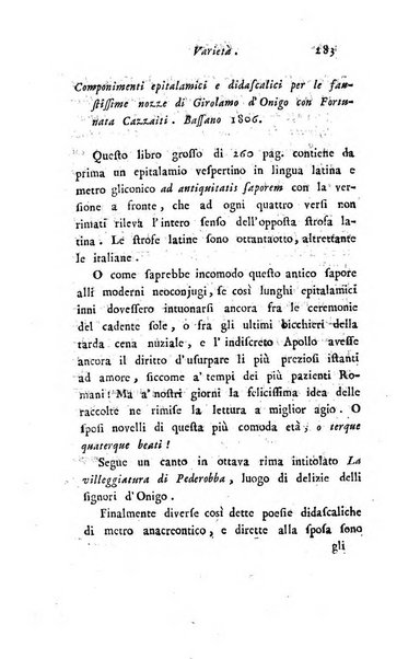 Giornale dell'italiana letteratura