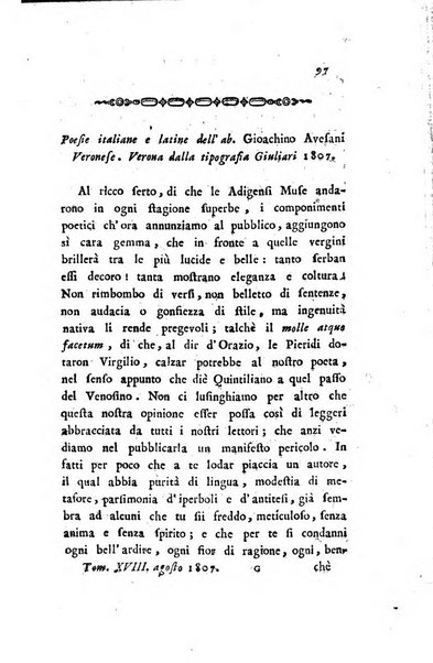 Giornale dell'italiana letteratura