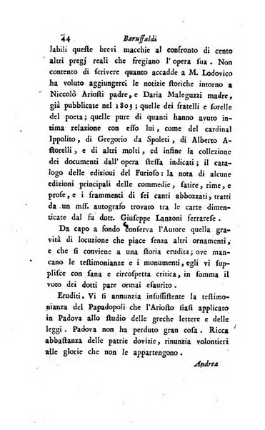 Giornale dell'italiana letteratura