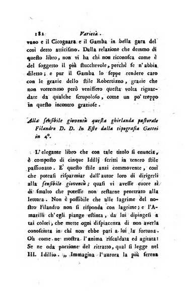 Giornale dell'italiana letteratura