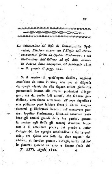 Giornale dell'italiana letteratura