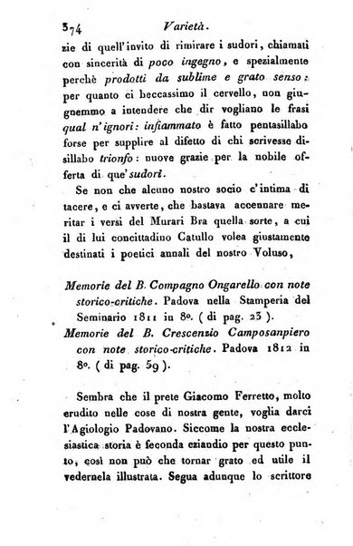 Giornale dell'italiana letteratura