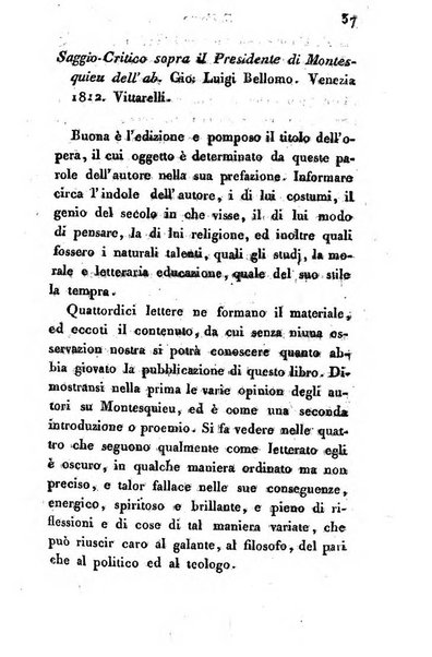 Giornale dell'italiana letteratura