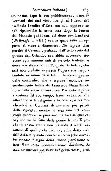 Giornale dell'italiana letteratura