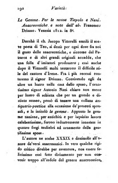 Giornale dell'italiana letteratura