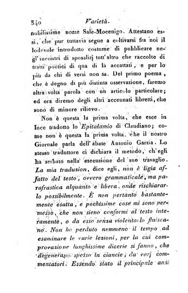 Giornale dell'italiana letteratura