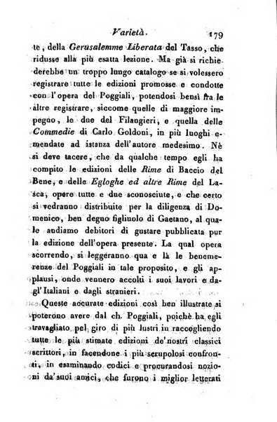 Giornale dell'italiana letteratura