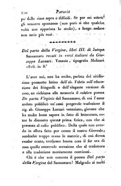 Giornale dell'italiana letteratura