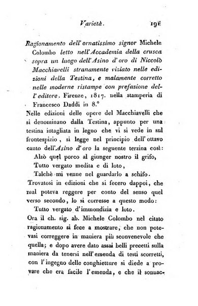 Giornale dell'italiana letteratura