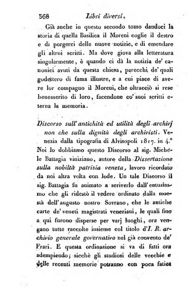 Giornale dell'italiana letteratura