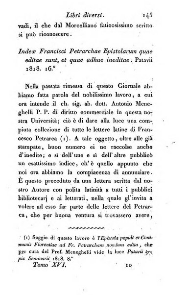 Giornale dell'italiana letteratura