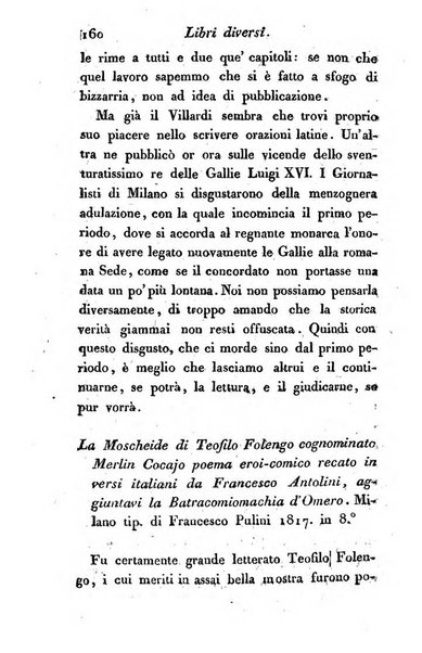 Giornale dell'italiana letteratura