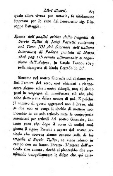 Giornale dell'italiana letteratura