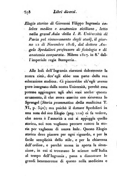 Giornale dell'italiana letteratura