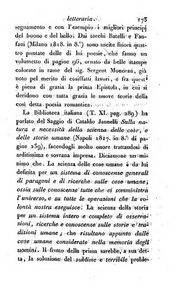 Giornale dell'italiana letteratura