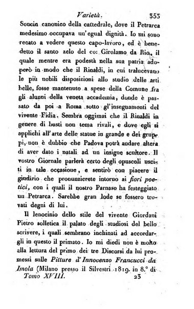 Giornale dell'italiana letteratura