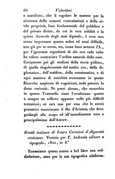 Giornale dell'italiana letteratura