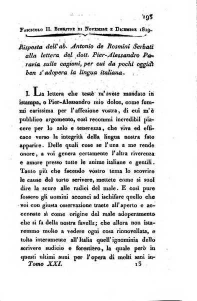 Giornale dell'italiana letteratura