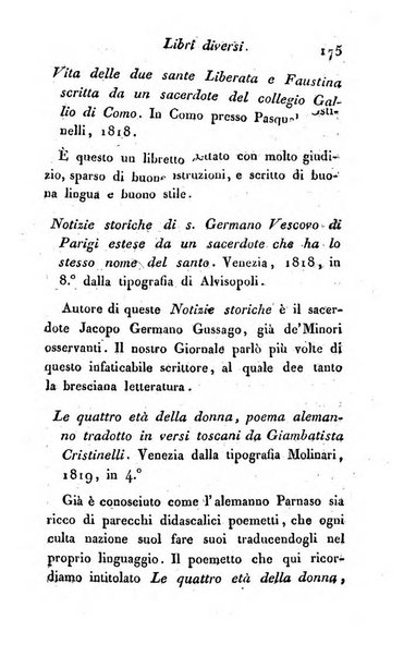 Giornale dell'italiana letteratura