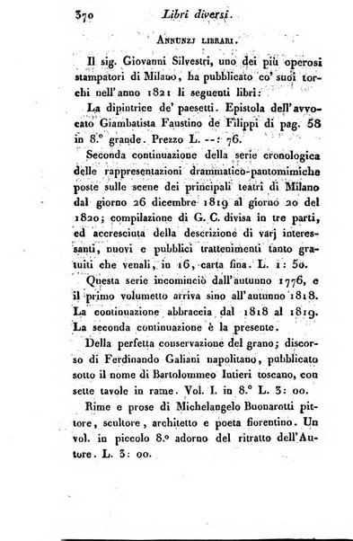 Giornale dell'italiana letteratura