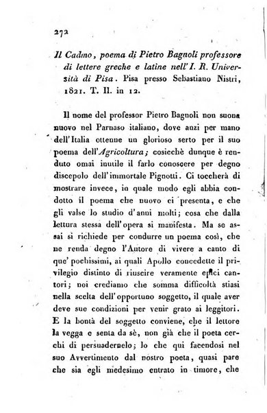 Giornale dell'italiana letteratura