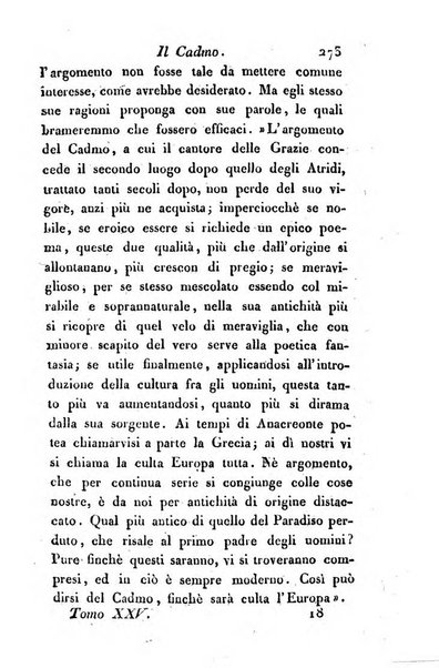 Giornale dell'italiana letteratura