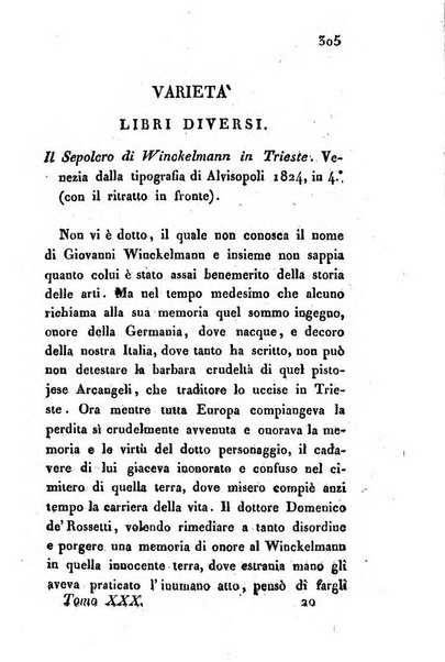 Giornale dell'italiana letteratura