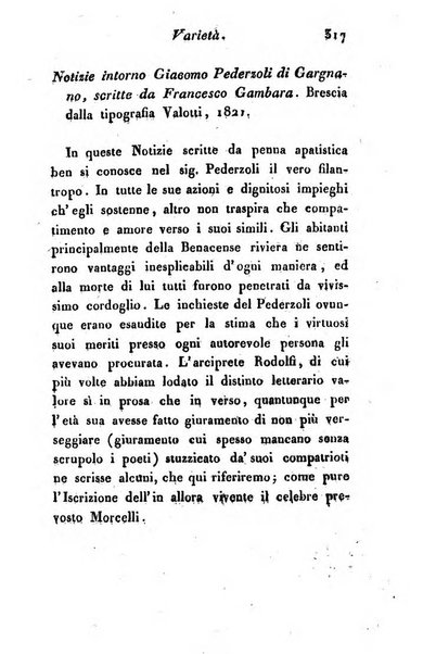 Giornale dell'italiana letteratura