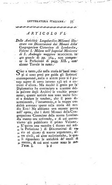 Giornale della letteratura italiana