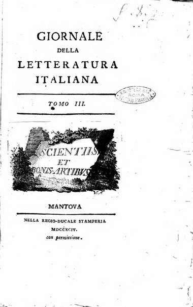 Giornale della letteratura italiana