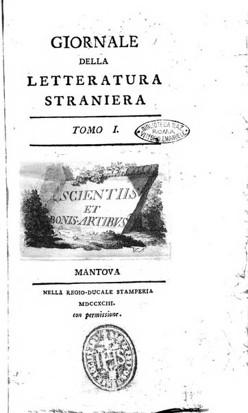 Giornale della letteratura straniera