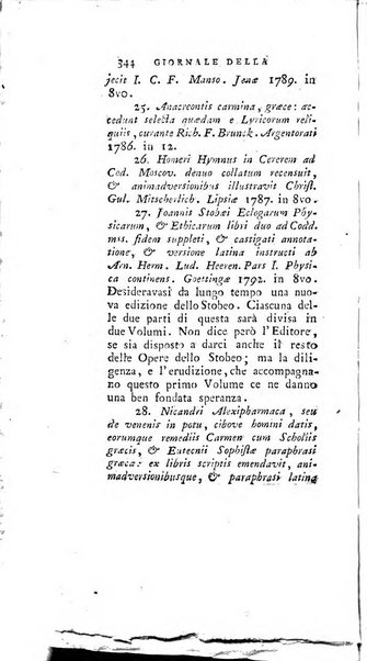 Giornale della letteratura straniera